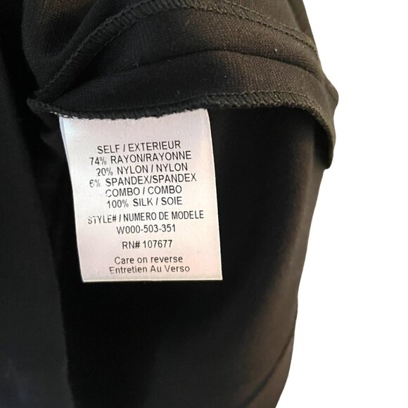 Alice + Olivia Size 4 Black Victoria Sleeveless Peplum Bateau Neck Mini Dress - Picture 4 of 6